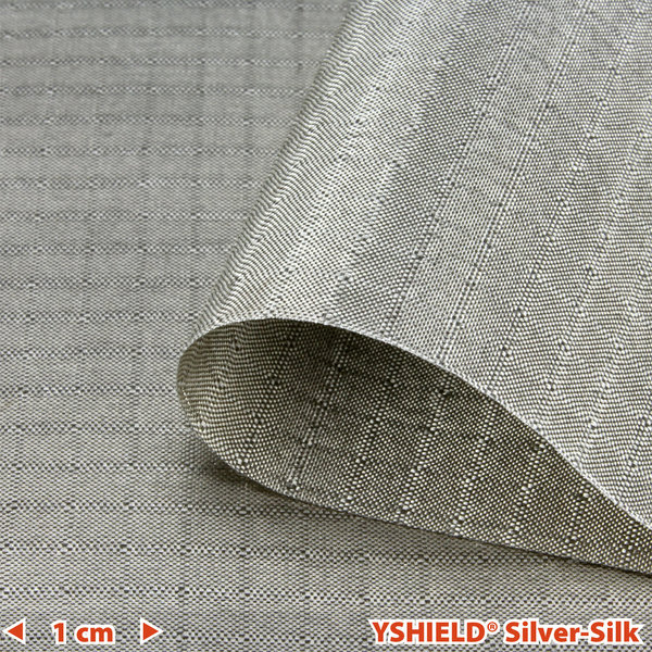 YSHIELD HF+NF / Abschirmstoff SILVER-SILK (1 cm)
