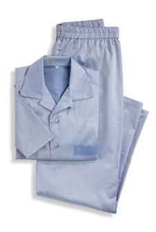 Sartex Strahlenschutz-Pyjama für Herren, hellblau