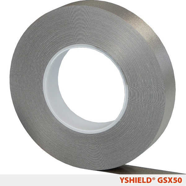 YSHIELD Erdungsband mit leitfähigen Kleber GSX50 | Breite 25 mm | 50 Meter